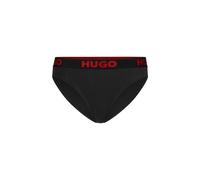 HUGO Slip aus Stretch-Baumwolle mit Logo-Bund - Style BRIEF SPORTY LOGO, 50469643 Schwarz S