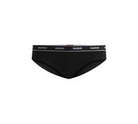 HUGO Slip aus Stretch-Baumwolle mit Logo-Bund - Style BRIEF STRIPE PYP, 50510624 Schwarz S