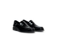 HUGO Slip-on-Loafer aus Lackleder mit Logo-Prägung - Style Varian_loaf_ptlt, 50573071 Schwarz 46