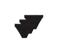 HUGO Slips aus Stretch-Baumwolle mit Spitzenbesatz im Dreierpack - Style TRIPLET LACE BRIEF, 50557200 Schwarz M