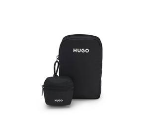 HUGO Smartphone-Tasche mit Logo und Mini Pouch - Style EVERETT PHONE HOLDER, 50563513 Schwarz ONESI