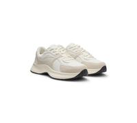 HUGO Sneakers aus Canvas, Leder und Veloursleder - Style Starlit_Runn_cvpusd, 50569345 Hellbeige 38