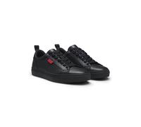 HUGO Sneakers aus Kunstleder mit rotem Logo-Etikett - Style Morrie_Tenn_napu_N, 50541210 Schwarz 42