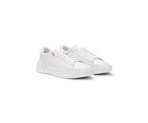 HUGO Sneakers aus Leder mit Cupsohle und Logo-Details - Style Blake_Tenn_ltW_N, 50499253 Weiß 42