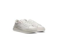 HUGO Sneakers aus Leder mit Cupsohle und roten Logo-Details - Style Blake_Tenn_lt_N, 50499261 Weiß 48