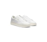 HUGO Sneakers aus Nappaleder mit goldfarbenem Logo - Style Neston_tenn_lt, 50563554 Weiß 46