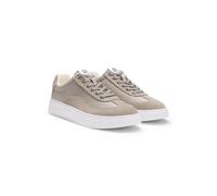 HUGO Sneakers aus Satin und Veloursleder - Style Lyzz_Tenn_stsd, 50552736 Hellbeige 39