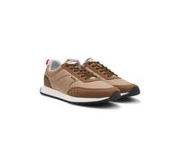 HUGO Sneakers im Retro-Look mit Details aus Veloursleder-Imitat - Style Icelin_runn_nymf, 50548502 Beige 43