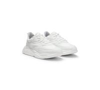 HUGO Sneakers in Canvas-Optik mit Logo an der Ferse - Style Leon_Runn_cvpu_N, 50536960 Natur 42