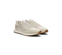 HUGO Sneakers mit Monogramm-Jacquard-Obermaterial - Style Icelin_runn_jqmono, 50563484 Hellbeige 46