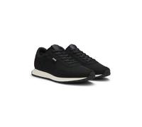 HUGO Sneakers mit Strick-Obermaterial und Logo-Fähnchen - Style Icelin_runn_knmf, 50563472 Schwarz 43