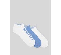HUGO Sneakersocken aus Baumwoll-Mis im 3er-Pack in Blau, Größe 43-46