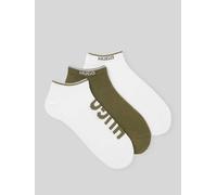 HUGO Sneakersocken aus Baumwoll-Mis im 3er-Pack in Oliv, Größe 43-46