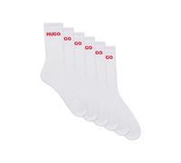 Hugo - Socken für Herren/Damen Unisex (6er-Pack) (Weiß)