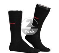 HUGO Herren 2p Uni Cc Herrensocken, New - Black1, 43-46 EU