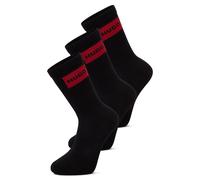 HUGO Socken im 3er-Pack Herren Feinstrick schwarz, 39-42