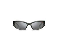 HUGO Sonnenbrille aus grauem Acetat mit 3D-Monogrammen - Style HG 1255/SKB759T4, 58109449 Grau ONESI