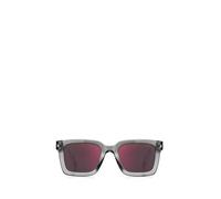 HUGO Sonnenbrille aus transparentem Acetat mit roten Gläsern - Style HG 1259/SKB751AO, 58115204 Hellgrau ONESI