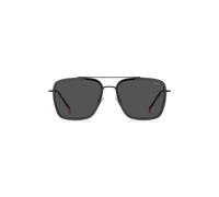 HUGO Sonnenbrille in Dunkelgrau mit Federscharnieren - Style HG 1404/G/SKB756IR, 58610299 Schwarz ONESI