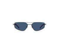 HUGO Sonnenbrille mit Doppelsteg und ausgestanztem Logo - Style HG 1414/SR8158KU, 58610292 Silberfarben ONESI