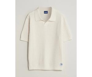 HUGO Spero Knitted Polo Open White Weiß L