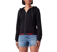 Sweatjacke HUGO UNDERWEAR "SPORTY LOGO_JACKET" Gr. L, schwarz (black 001) Damen Sweatjacken (94322112-L) black 001