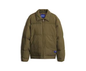 HUGO Steppjacke aus Canvas mit warm gefütterten Taschen - Style Biren2641, 50567792 Olive XXL