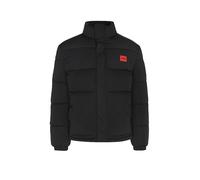 HUGO Herren Balto2541 Wasserabweisende Steppjacke mit Logo-Patch Schwarz001 L