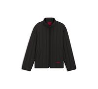 HUGO Steppjacke Brenoto2611 – Regular Fit mit Logo-Detail, Stehkragen Schwarz XL