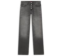 HUGO Straight-Fit Jeans aus grauem Denim mit geknöpftem Eingriff - Style Gilissi_5, 50559124 Hellgrau 29/32
