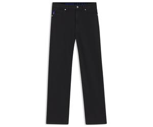 HUGO Straight-Fit Jeans aus schwarzem Stretch-Denim - Style Elyah_B, 50520606 Schwarz 32/34