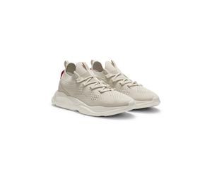 HUGO Strick-Sneakers mit Logo-geprägter EVA-Sohle - Style Leon_runn_knmf, 50563493 Hellbeige 40