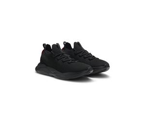 HUGO Strick-Sneakers mit Logo-geprägter EVA-Sohle - Style Leon_runn_knmf, 50563493 Schwarz 41