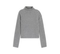HUGO Damen Strickpullover SAFINEYNY Relaxed Fit, grau, Gr. XS