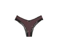 HUGO String aus elastischer Mikrofaser mit Spitzenbesatz - Style THONG UNIQUE, 50545732 Dunkelrot L