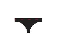 HUGO String aus Stretch-Baumwolle mit Logos am Bund - Style HUGO ID THONG, 50557101 Schwarz XS