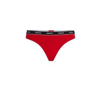 HUGO String aus Stretch-Baumwolle mit sich wiederholenden Logos am Bund - Style THONG STRIPE PYP, 50510622 Rot M