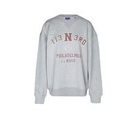 HUGO Oversized-Fit Sweatshirt aus Baumwolle mit Strass-Grafik - Style Dosthwaite_B, 50568279 Hellgrau M