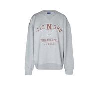 HUGO Oversized-Fit Sweatshirt aus Baumwolle mit Strass-Grafik - Style Dosthwaite_B, 50568279 Hellgrau XS