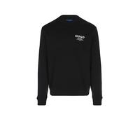 Sweatshirt HUGO "Nespon", Herren, Gr. XL, schwarz (schwarz001), Sweatware, Obermaterial: 100% Baumwolle, unifarben, regular fit normal, Rundhals, Bündchen, Sweatshirts Sweatshirt, Rundhalsausschnitt,