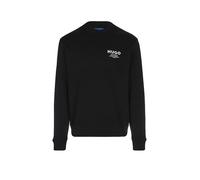 HUGO Sweatshirt aus Baumwoll-French-Terry mit markantem Logo-Print - Style Nespon, 50572772 Schwarz XS