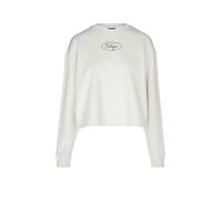 HUGO Blue Regular Fit Sweatshirt aus reiner Baumwolle Modell 'DAMASWEE_B_1' in Ecru, Größe S