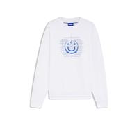 HUGO Sweatshirt aus Baumwoll-Terry mit Logo-Artwork - Style Namenex, 50554392 Weiß L