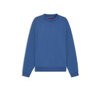 HUGO Relaxed-Fit Sweatshirt aus Baumwoll-Terry mit Logo-Print - Style Dapocrew, 50525892 Blau L