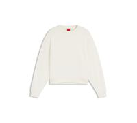HUGO Sweatshirt aus Baumwoll-Terry mit Logo-Stickerei - Style Deroxina_9, 50561234 Natur XL