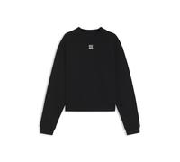 HUGO Sweatshirt aus Baumwoll-Terry mit Stack-Logo-Stickerei - Style Daxandria, 50527463 Schwarz XL