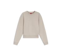 HUGO Sweatshirt aus Baumwolle mit Resort Logo-Schriftzug - Style Daxandria_1, 50566693 Hellbeige S