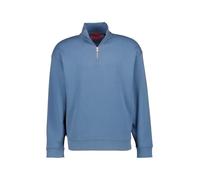 HUGO Sweatshirt aus Baumwoll-Terry mit Reißverschluss am Kragen und Logo - Style Durty244, 50525881 Blau S