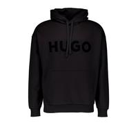 HUGO Oversized Hoodie aus Baumwoll-Terry mit tonalem Logo - Style Ditchle, 50529090 Schwarz XL