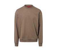 HUGO Relaxed Fit Sweatshirt aus reiner Baumwolle Modell 'DAPOCREW' in Mittelgrau, Größe S